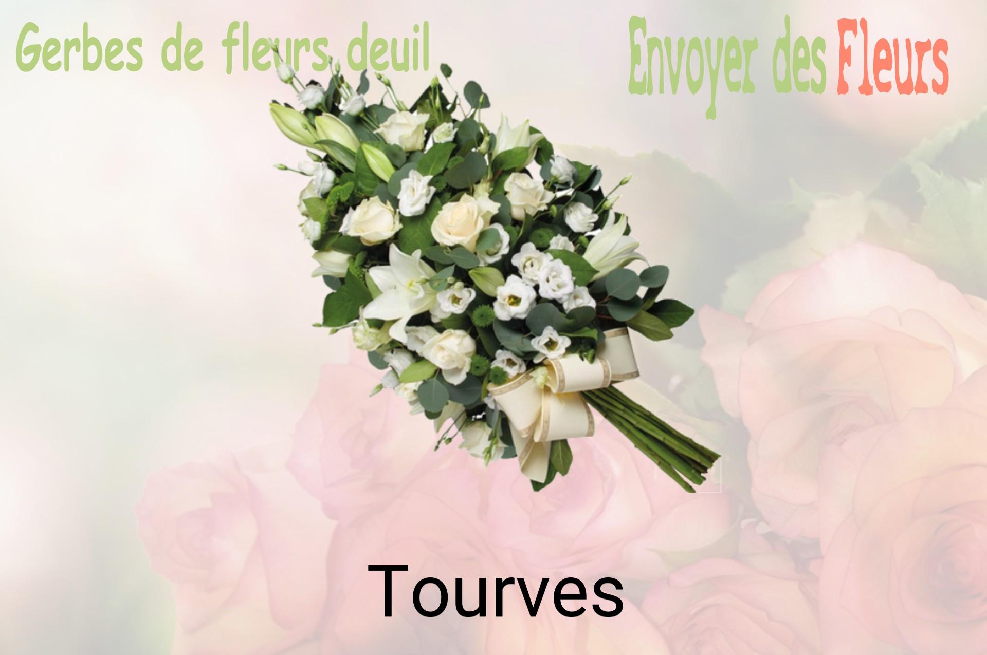 Gerbe de fleurs de deuil livrée à Tourves
